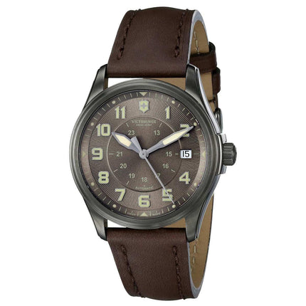 Swiss Army 241519 Men's Infantry Brown Dial Brown Leather Strap Swiss Automatic Watch ,