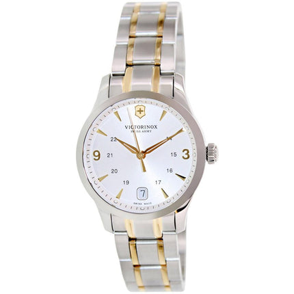 Swiss Army 241543 Women's Alliance Small Silver Dial Two Tone Steel Bracelet Watch ,