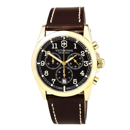 Swiss Army 241647 Men's Infantry Brown Dial Brown Leather Strap Chronograph Watch ,