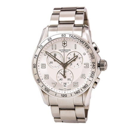 Swiss Army 241654 Men's Classic XLS Silver Dial Stainless Steel Bracelet Chronograph Watch ,