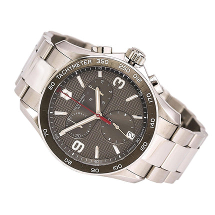 Swiss Army 241656 Men's Chrono Classic Grey Dial Stainless Steel Bracelet Watch ,