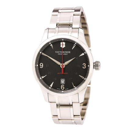 Swiss Army 241669 Men's Alliance Black Dial Stainless Steel Bracelet Mechanical Automatic Watch ,