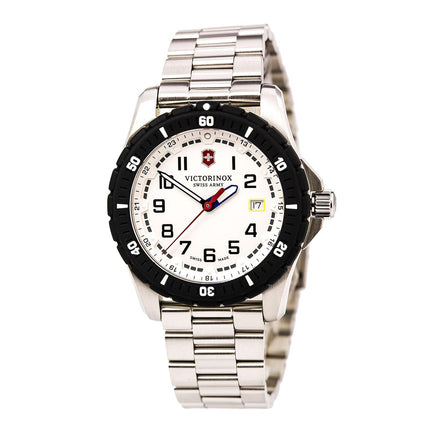 Swiss Army 241677 Men's Maverick Sport White Dial Stainless Steel Bracelet Watch ,