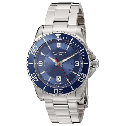 Swiss Army 241706 Men's Maverick Automatic Blue Dial Stainless Steel Bracelet Watch ,