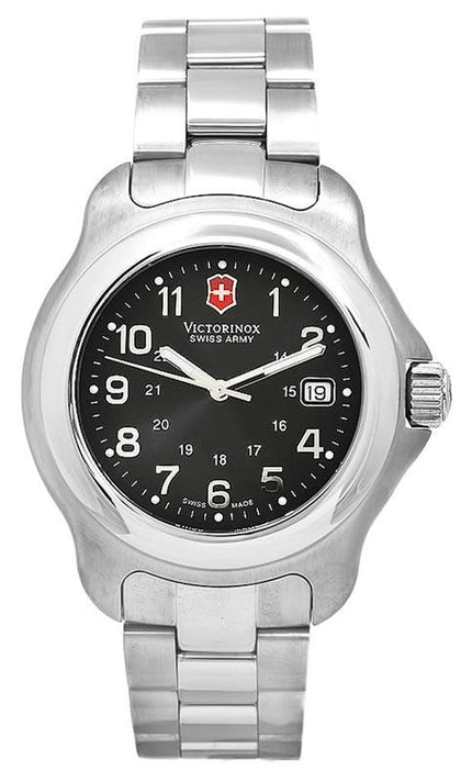 Swiss Army 24706 Men's Stainless Steel Black dial Quartz Watch ,