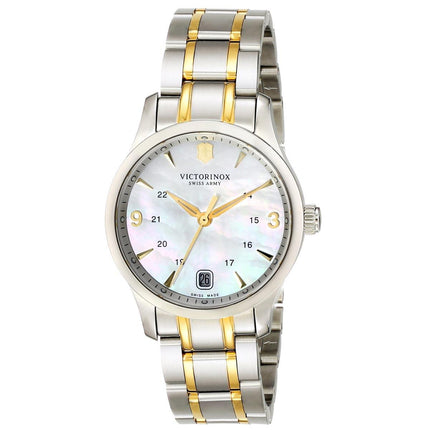 Swiss Army 249062 Women's Alliance White MOP Dial Two Tone Bracelet Watch ,