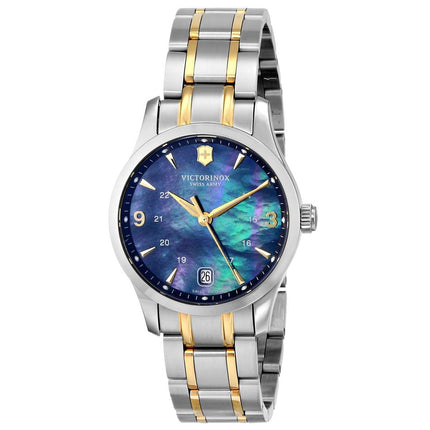 Swiss Army 249064 Women's Alliance Black MOP Dial Two Tone Bracelet Watch ,