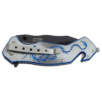 Tac-Force Folding Knife - Steel Blade Spring Assisted Aluminum Handle | TF-759GY ,