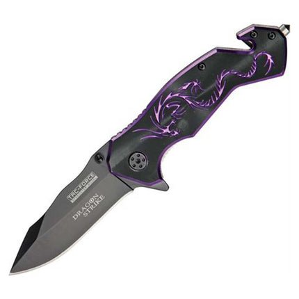 Tac-Force Folding Pocket - Knife Steel Blade Dragon Strike Linear Lock | TF-759BP ,