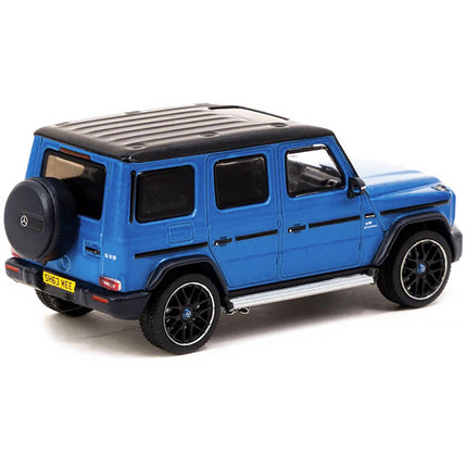 Tarmac Works Diecast Model Car - Collab64 Series Mercedes-AMG G 63 Blue Metallic ,