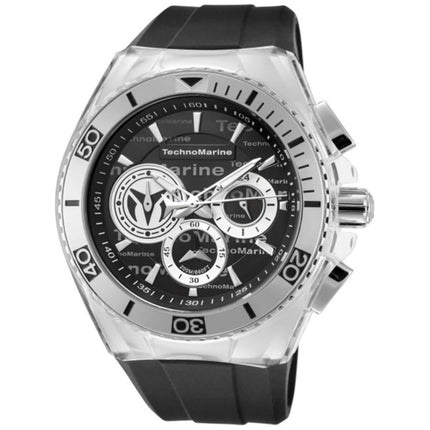 Technomarine Men's Chrono Watch - Cruise Black Dial Rubber Strap | TM-118119 ,