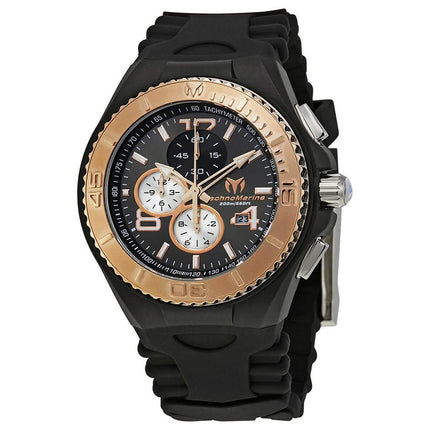 Technomarine Men's Chrono Watch - Cruise JellyFish Black Dial Strap | TM-115150 ,