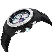 Technomarine Men's Chrono Watch - Cruise JellyFish MOP Dial Black Strap | TM-115349 ,