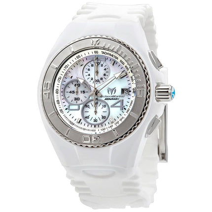Technomarine Men's Chrono Watch - Cruise JellyFish Silver Tone Bezel Strap | TM-115356 ,