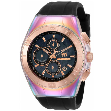 Technomarine Men's Chrono Watch - Cruise Original Black Dial Rubber Strap | TM-115367 ,