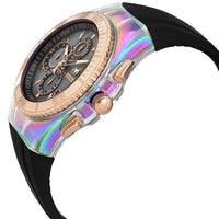 Technomarine Men's Chrono Watch - Cruise Original Black Dial Rubber Strap | TM-115367 ,