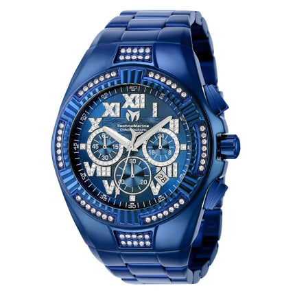 Technomarine Men's Chronograph Watch - Cruise Crystal Blue Dial Bracelet | TM-121234 ,