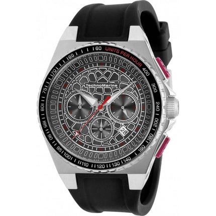 Technomarine Men's Chronograph Watch - Technocell Grey Dial Black Strap | TM-318063 ,