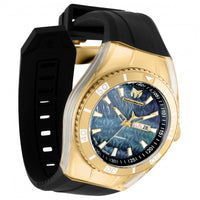 Technomarine Men's Quartz Watch - Cruise Monogram Black Dial Rubber Strap | TM-115374 ,