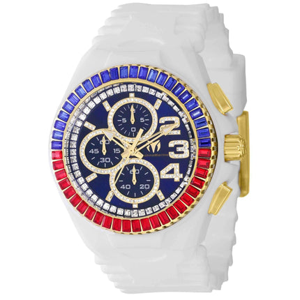 Technomarine Men's Watch - Cruise Chronograph Blue Dial Crystal Strap | TM-121189 ,
