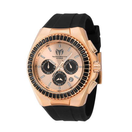 Technomarine Men's Watch - Cruise Chronograph Rose Gold and Black Dial | TM-121145 ,