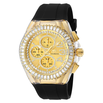 Technomarine Men's Watch - Cruise Glitz Chronograph Gold Tone Dial Strap | TM-121013 ,