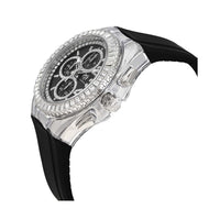 Technomarine Men's Watch - Cruise Glitz Quartz Black Dial Rubber Strap | TM-121006 ,