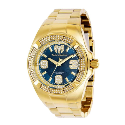 Technomarine Men's Watch - Cruise Glitz Quartz Blue Dial Steel Bracelet | TM-121110 ,