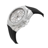 Technomarine Men's Watch - Cruise Glitz Quartz Silver Dial Rubber Strap | TM-121007 ,