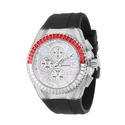 Technomarine Men's Watch - Cruise Glitz White Mother of Pearl Dial Strap | TM-121025 ,
