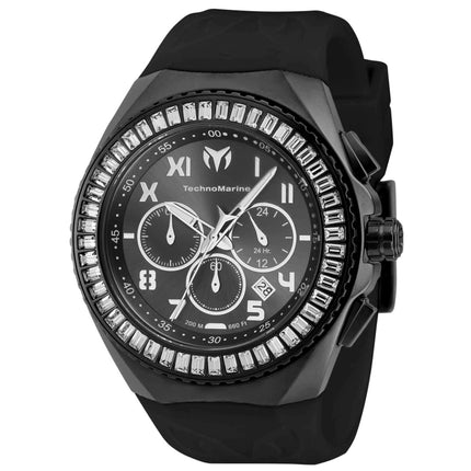 Technomarine Men's Watch - Manta Ocean Chrono Gunmetal Dial Black Strap | TM-221042 ,