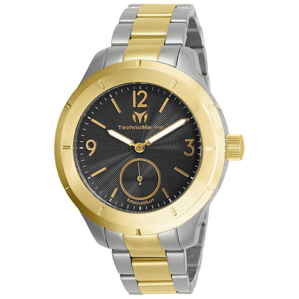 Technomarine Men's Watch - MoonSun Charcoal Dial Two Tone Steel Bracelet | TM-818004 ,