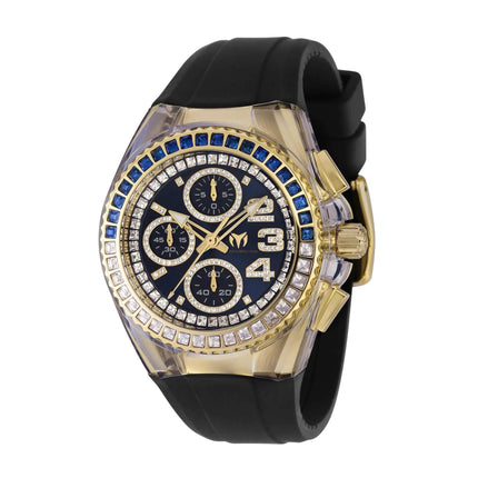 Technomarine Unisex Watch - Cruise Glitz Quartz Blue Dial Steel Case | TM-121049 ,