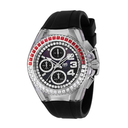 Technomarine Unisex Watch - Cruise MOP Dial Red and White Crystal Bezel | TM-121057 ,