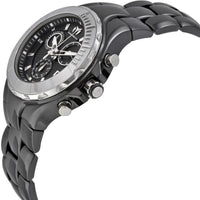 Technomarine Women's Chrono Watch - Cruise Black Dial Ceramic Bracelet | TM-110028C ,