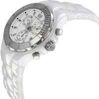 Technomarine Women's Chrono Watch - Cruise White Dial Ceramic Bracelet | TM-110030C ,