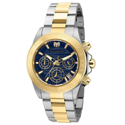 Technomarine Women's Chrono Watch - Manta Ray Blue Dial Two Tone Bracelet | TM-219012 ,