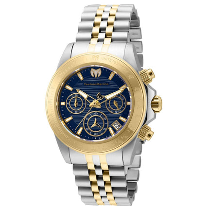 Technomarine Women's Chrono Watch - Manta Ray Blue Dial Two Tone Bracelet | TM-219028 ,