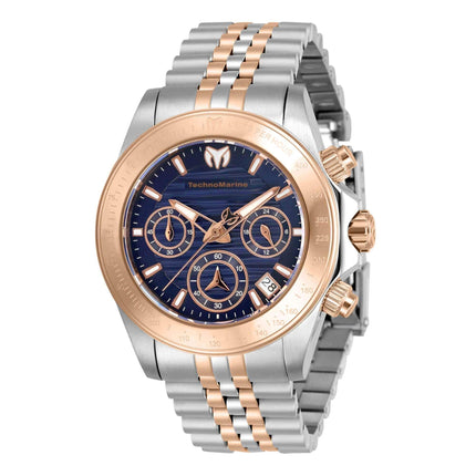 Technomarine Women's Chrono Watch - Manta Ray Blue Dial Two Tone Bracelet | TM-219101 ,