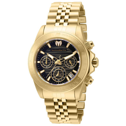 Technomarine Women's Chrono Watch - Manta Ray Quartz Black Dial Bracelet | TM-219030 ,