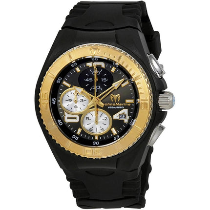 Technomarine Women's Chronograph Watch - Cruise JellyFish Black Strap | TM-115100 ,