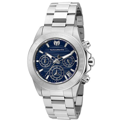 Technomarine Women's Chronograph Watch - Manta Blue Dial Bracelet | TM-219010 ,