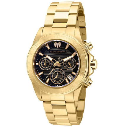 Technomarine Women's Chronograph Watch - Manta Ray Black Dial Bracelet | TM-219014 ,