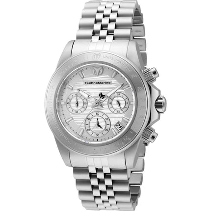 Technomarine Women's Chronograph Watch - Manta Ray Silver Tone Bracelet | TM-219025 ,