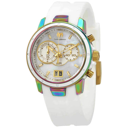 Technomarine Women's Chronograph Watch - UF6 White Mother of Pearl Dial | TM-615019 ,