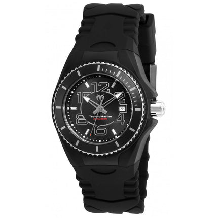 Technomarine Women's Quartz Watch - Cruise JellyFish Black Rubber Strap | TM-115126 ,
