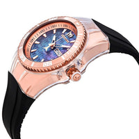 Technomarine Women's Quartz Watch - Cruise Monogram Black Rubber Strap | TM-115327 ,