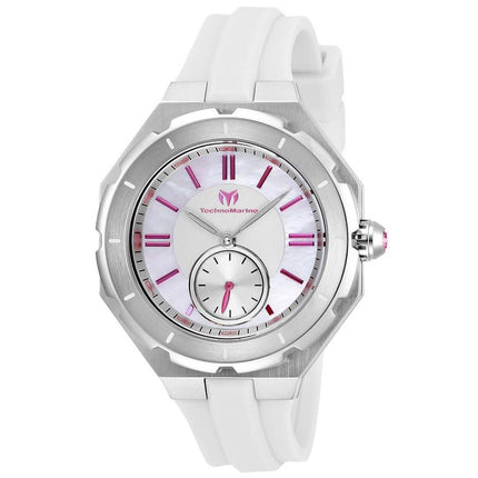 Technomarine Women's Quartz Watch - Cruise Sea White Rubber Strap | TM-118004 ,