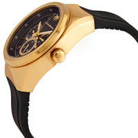 Technomarine Women's Quartz Watch - MoonSun Black and Gold Tone Dial Strap | TM-820017 ,