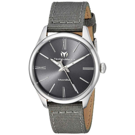 Technomarine Women's Quartz Watch - MoonSun Grey Nylon Strap | TM-117012 ,
